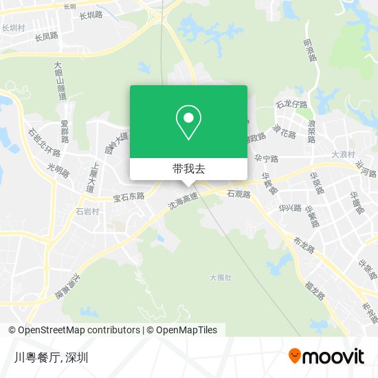 川粵餐厅地图