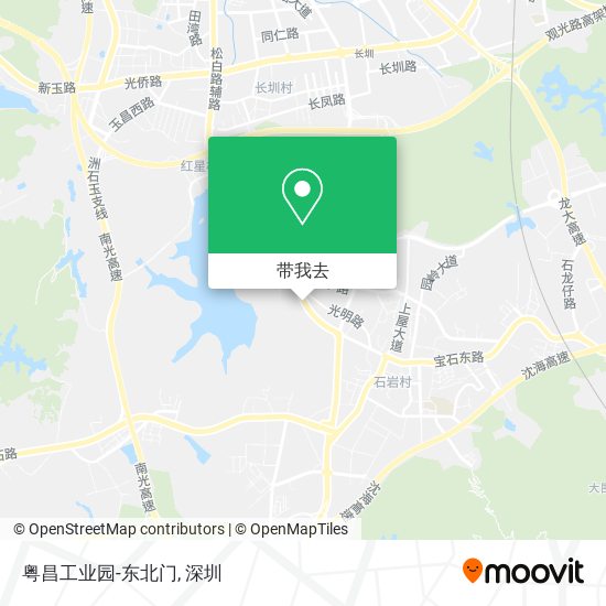 粤昌工业园-东北门地图