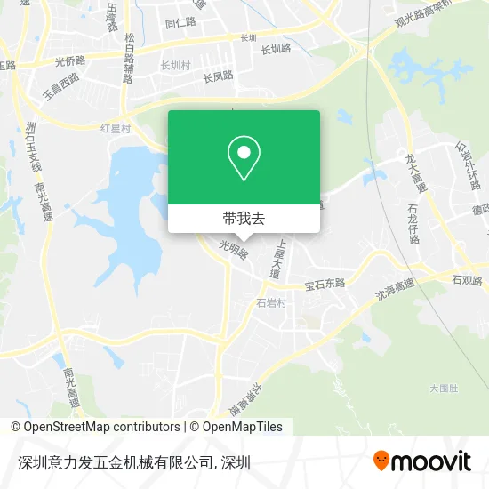 深圳意力发五金机械有限公司地图