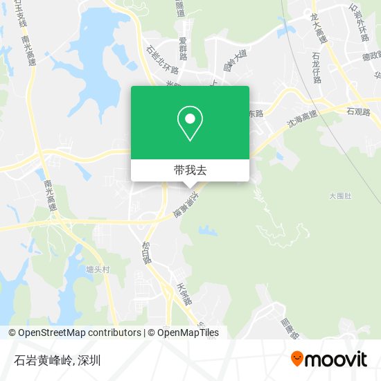 石岩黄峰岭地图