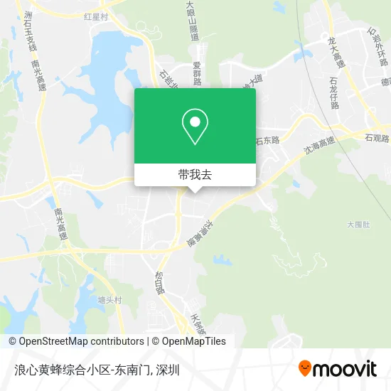 浪心黄蜂综合小区-东南门地图