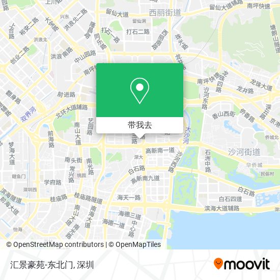 汇景豪苑-东北门地图