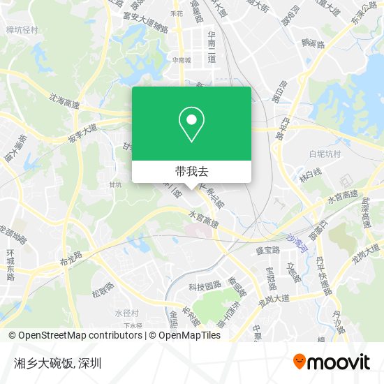 湘乡大碗饭地图