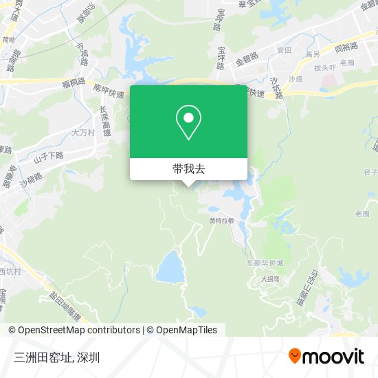 三洲田窑址地图