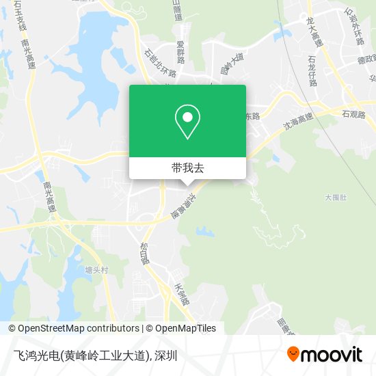 飞鸿光电(黄峰岭工业大道)地图