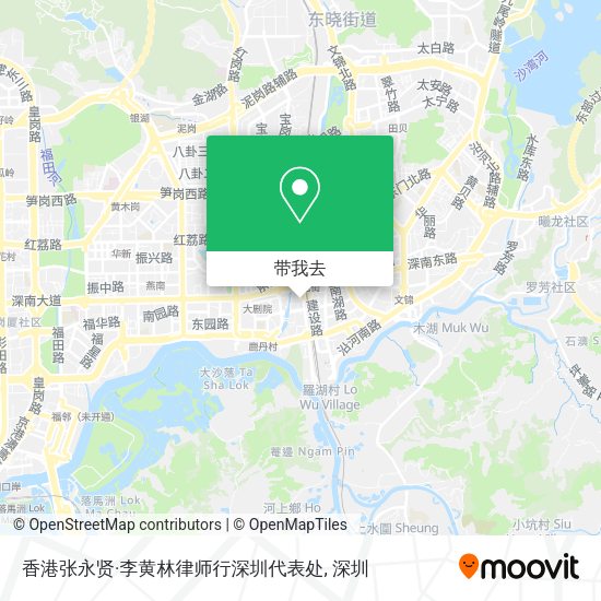 香港张永贤·李黄林律师行深圳代表处地图