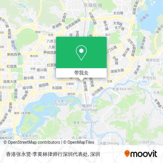 香港张永贤·李黄林律师行深圳代表处地图