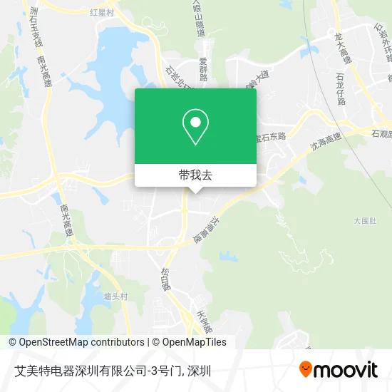 艾美特电器深圳有限公司-3号门地图