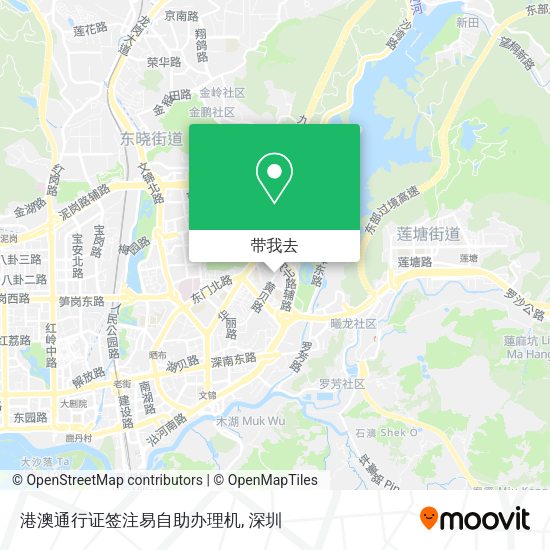 港澳通行证签注易自助办理机地图