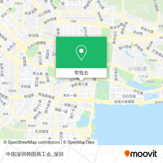 中国深圳韩国商工会地图