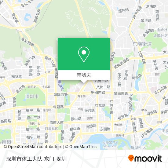 深圳市体工大队-东门地图
