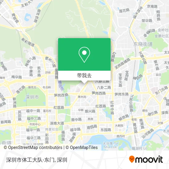 深圳市体工大队-东门地图