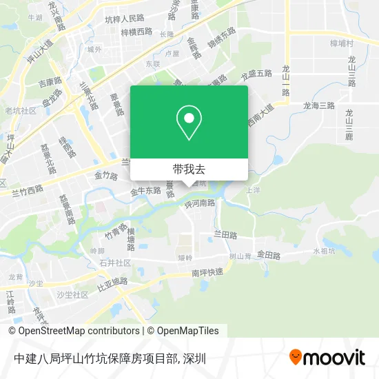 中建八局坪山竹坑保障房项目部地图