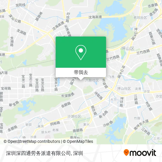 深圳深四通劳务派遣有限公司地图