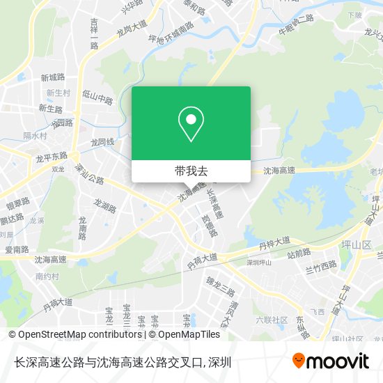 长深高速公路与沈海高速公路交叉口地图