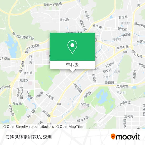 云淡风轻定制花坊地图