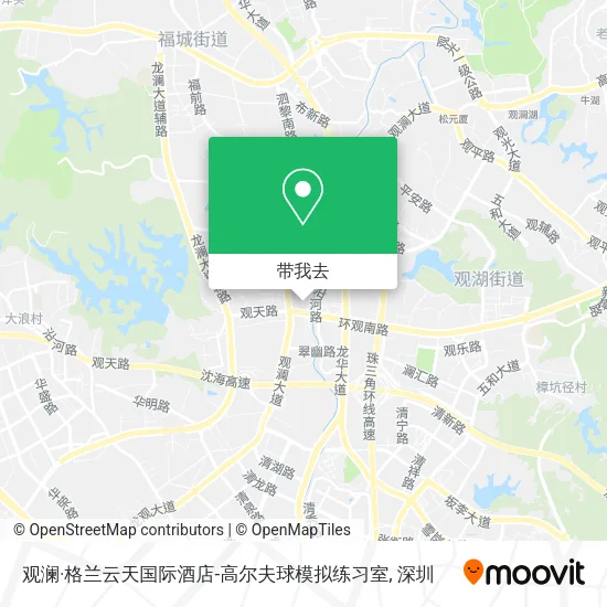 观澜·格兰云天国际酒店-高尔夫球模拟练习室地图