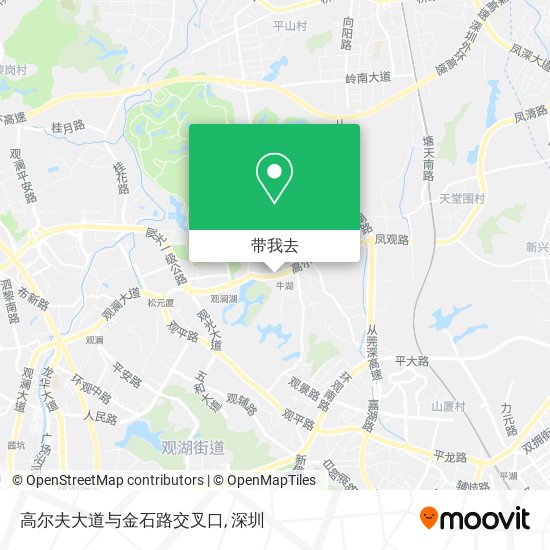 高尔夫大道与金石路交叉口地图