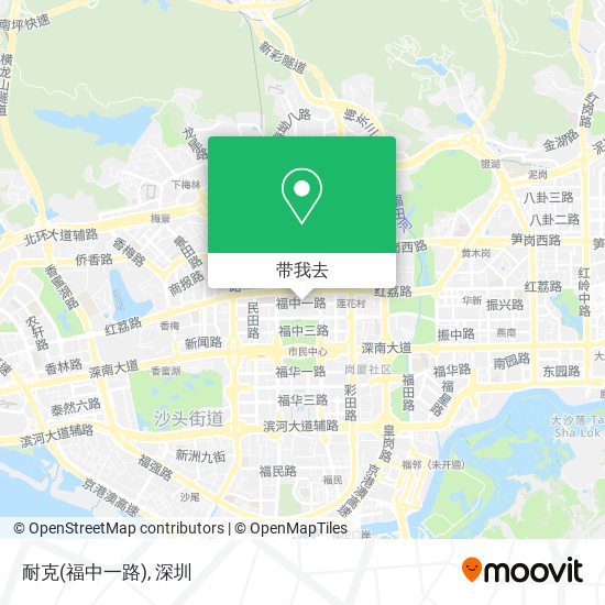 耐克(福中一路)地图