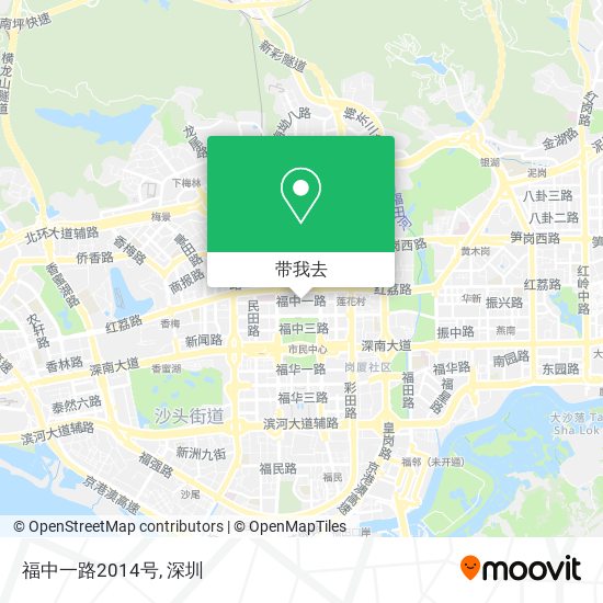 福中一路2014号地图