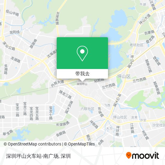 深圳坪山火车站-南广场地图