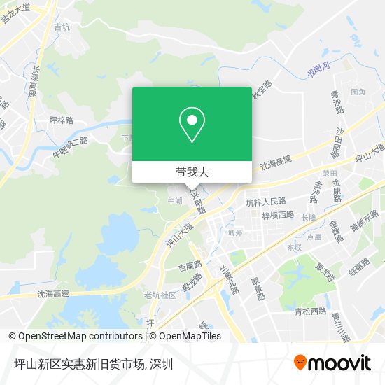 坪山新区实惠新旧货市场地图