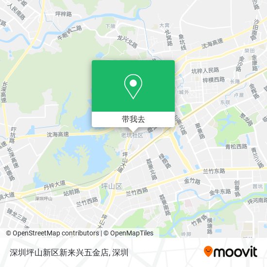 深圳坪山新区新来兴五金店地图