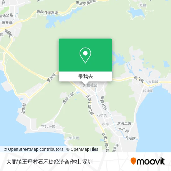 大鹏镇王母村石禾糖经济合作社地图