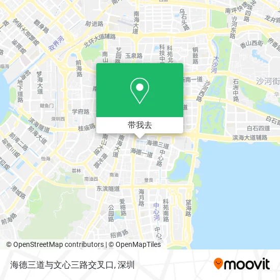 海德三道与文心三路交叉口地图