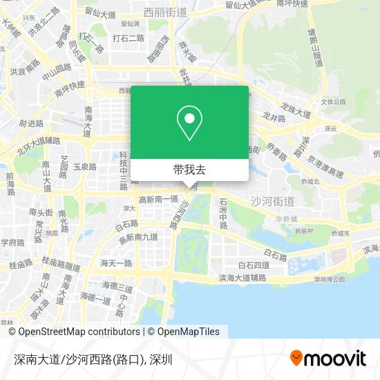 深南大道/沙河西路(路口)地图