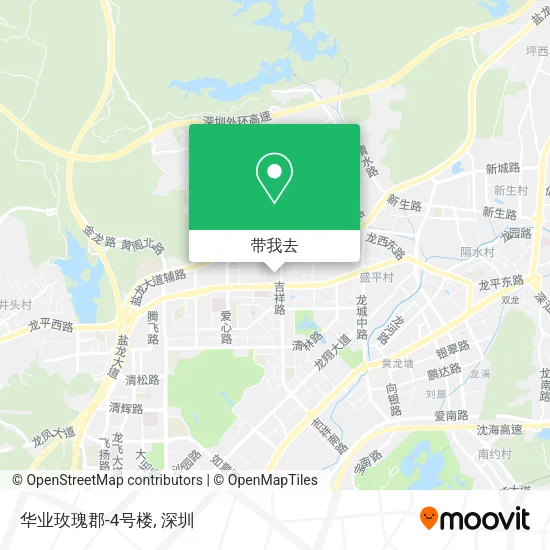 华业玫瑰郡-4号楼地图