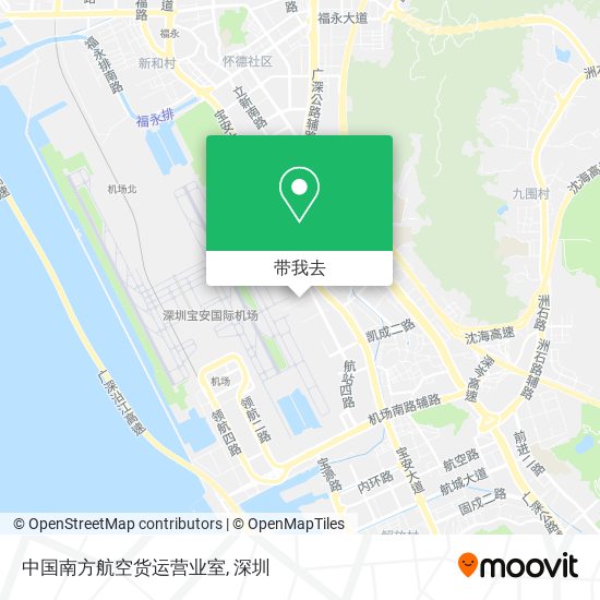 中国南方航空货运营业室地图