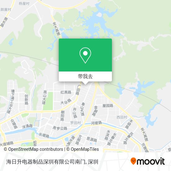 海日升电器制品深圳有限公司南门地图