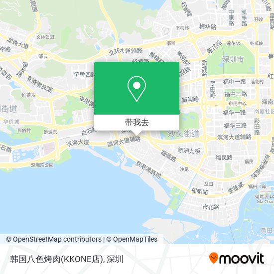 韩国八色烤肉(KKONE店)地图