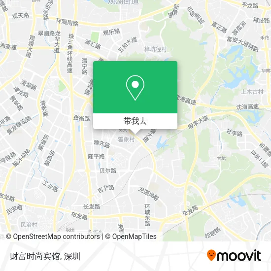 财富时尚宾馆地图