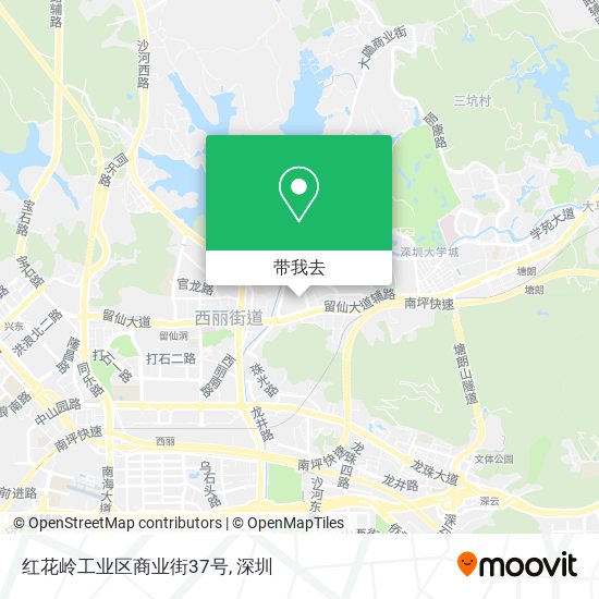 红花岭工业区商业街37号地图