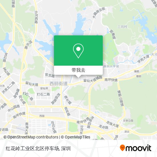 红花岭工业区北区停车场地图