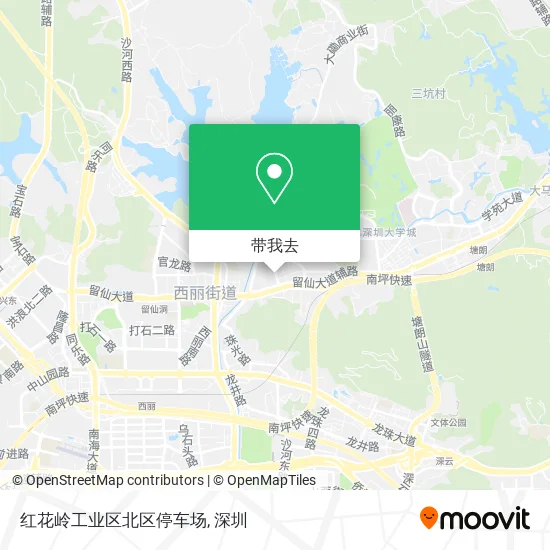 红花岭工业区北区停车场地图