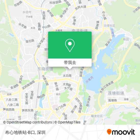 布心地铁站-B口地图