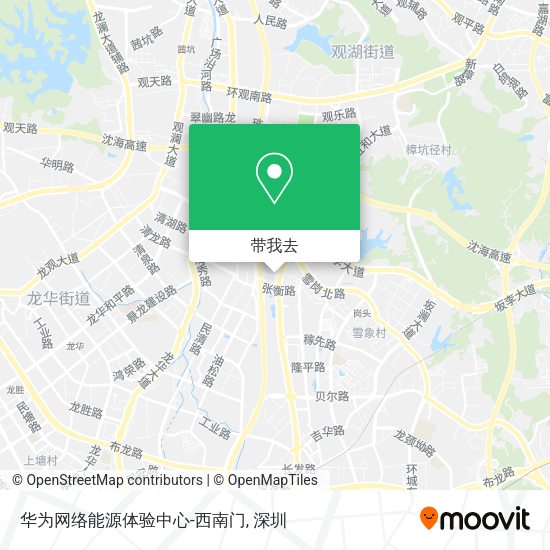 华为网络能源体验中心-西南门地图