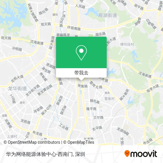 华为网络能源体验中心-西南门地图