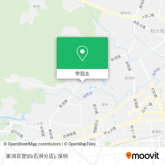 家润百货(白石洞分店)地图