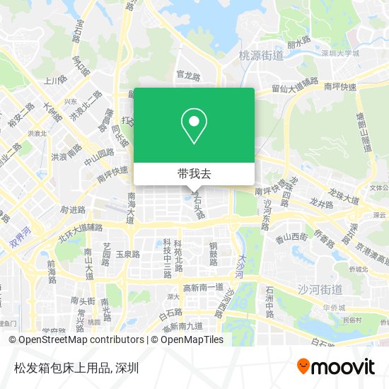 松发箱包床上用品地图