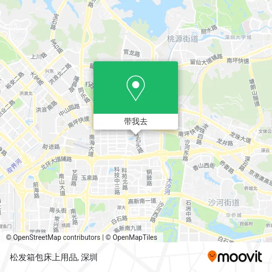 松发箱包床上用品地图