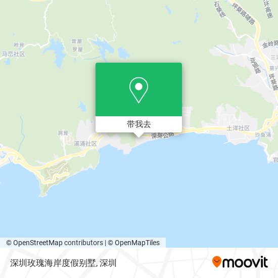 深圳玫瑰海岸度假别墅地图
