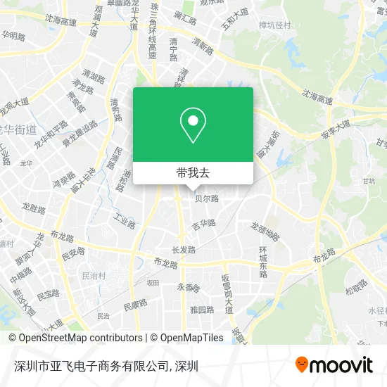 深圳市亚飞电子商务有限公司地图