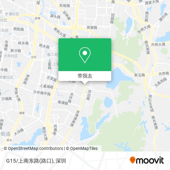 G15/上南东路(路口)地图