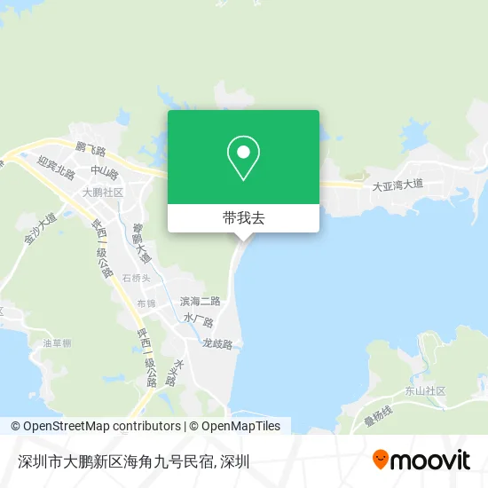 深圳市大鹏新区海角九号民宿地图