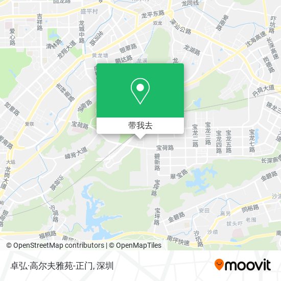 卓弘·高尔夫雅苑-正门地图