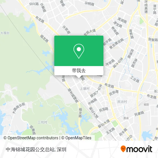 中海锦城花园公交总站地图